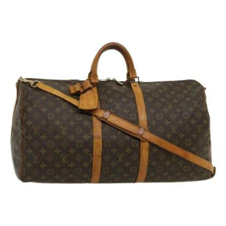 Louis Vuitton Vintage, pre-owned Canvas Keepall Bruin, Dames, Maat:ONE Size
