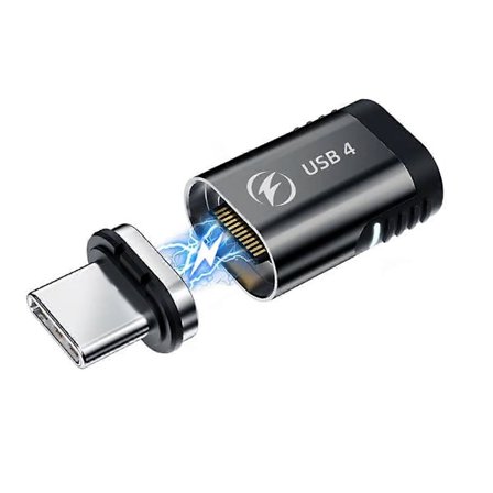 140W USB4.0 Magnetisk Adapter USB C til Type C 40Gbps Hurtig Opladningskonverter Kabel Konnektor 8K@60Hz USB Type C Adapter, A