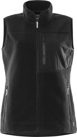 Fristads Argon Pile Pälsfiberväst svart M, Kläder