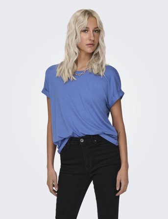 ONLY Onlmoster S/S O-Neck Top Noos Jrs - Blue - XS