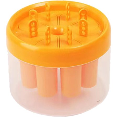 2 stk. Kreative is-hjemmelavede popsicles i fødevarekvalitet til børn (orange)