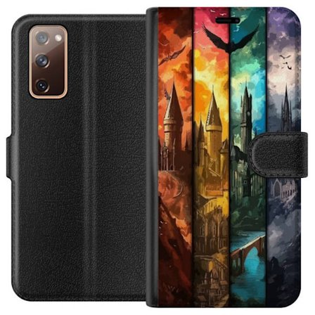 Kompatibelt Lommeboketui til Samsung Samsung Galaxy S20 FE Fire magiske slott i forskjellige elementfarger, episk fantasikunst med ild vann luft og mÃ