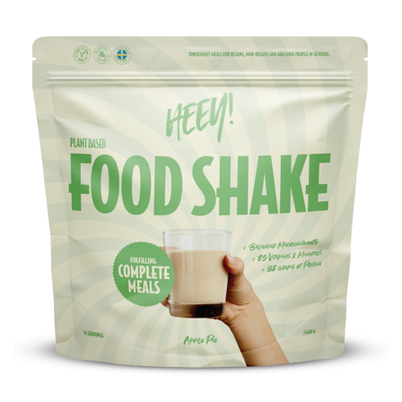 Heey! Vegansk Food Shake, Apple Pie, 1,4 kg