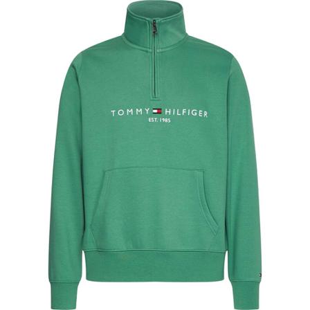 Tommy Hilfiger, Logo Mockneck trui mw 0mw 20954 l 1y Zielony, Kobieta, Rozmiar: L
