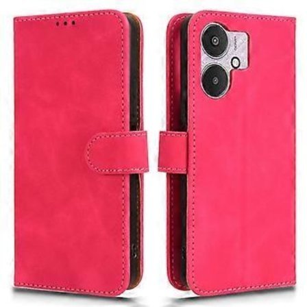 Xiaomi Redmi 13C 5G/13R 5G/Poco M6 5G Ihoa myötäilevä nahkakotelo Lompakko Jalustalla Puhelinkuori()