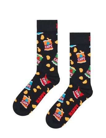 Chips Bag Sock Lingerie Socks Regular Socks Black Happy Socks