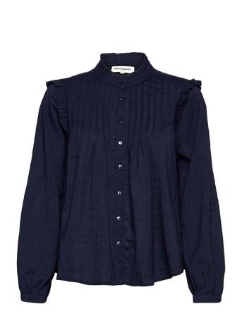 Dawn Shirt Bluse Langermet Blå Lollys Laundry