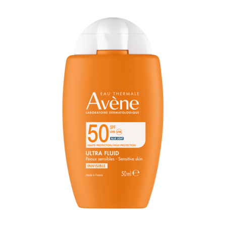 Avene Sun Ultra Fluid Invisible solkrem ansikt SPF 50 50 ml