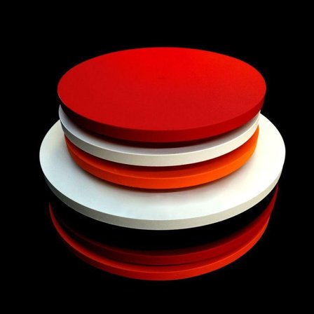 SYNERGY 21 LED Rundleuchte transparent zub. 12W Abdeckung silber