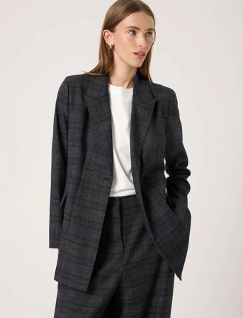 Soaked in Luxury Slevonne Fitted Blazer - Grey - M