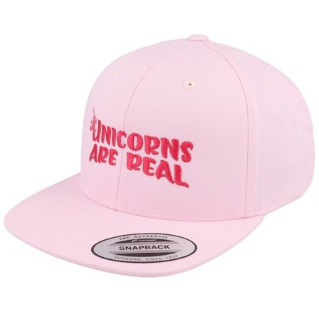 Unicorns - Rose snapback Casquette - Kids Unicorns Are Real Pink Snapback @ Hatstore