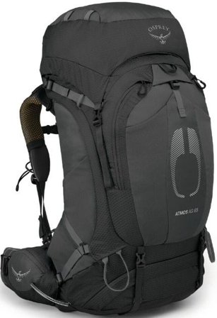 Osprey Atmos AG 65 rinkka, musta