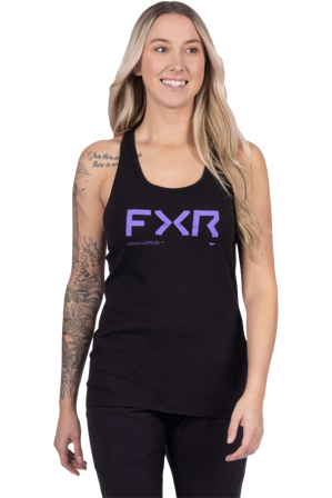 Tank Top FXR Hydrogen Premium Damen Schwarz/Amethyst M