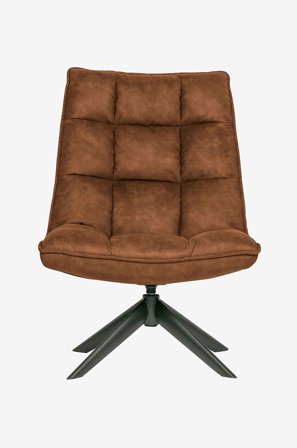 WOOOD - Fåtölj Jouke, läderimitation - Brun - Fåtöljer - Från Homeroom