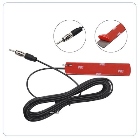 FM-antenne til bil og motorcykel med høj forstærkning 5dBi patch r