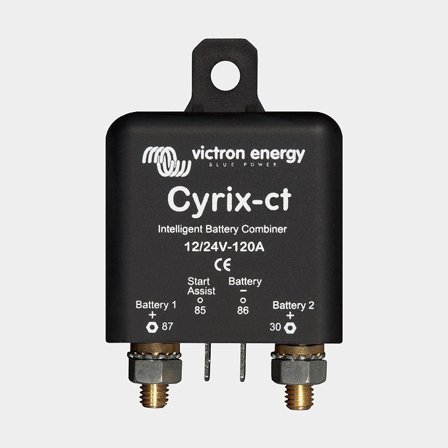 Relais de séparation Victron Cyrix-ct Retail, 12 - 24 V, 120 A, avec connexion pour 2 batteries