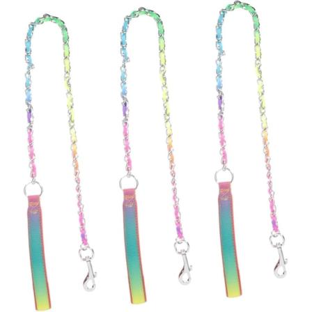Nylon Kraftig dragrem Metallkoppel 3st Hundkoppel i rostfritt stål Metallkedja Hundkoppel Hundkoppel Stora hundar Valptillförsel Robust hundrep St