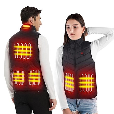 Oppvarmet vest unisex oppvarming oppvarmet vest elektrisk oppvarmingsvest
