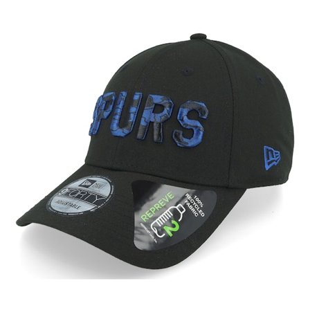 New Era - Negro adjustable Gorra - San Antonio Spurs Emb Overlay 9FORTY Black Adjustable @ Hatstore