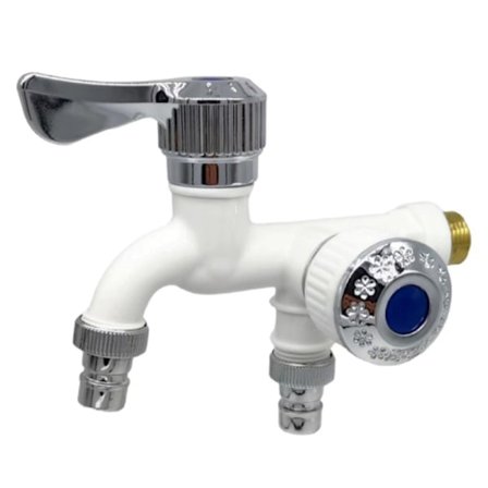 Dual Control Dobbel utløp Vannkran Universal grensesnittkran