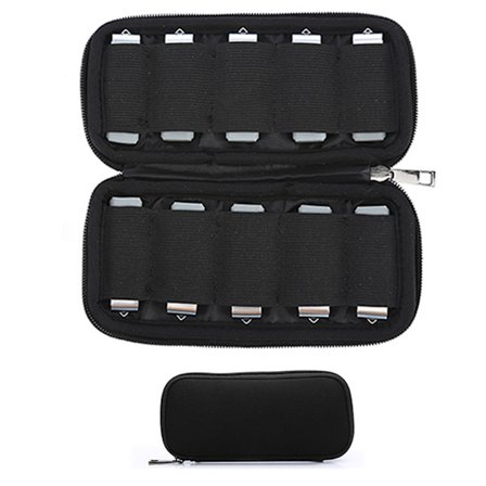 USB Stick Opbevaringstaske til 20 USB-nøgler USB-drev Etui Organizer Beskyttelsescover