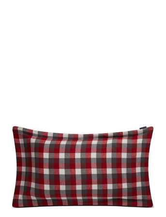 Checked Cotton Flannel Pillowcase Home Textiles Bedtextiles Pillow Cases Monivärinen/Kuvioitu Lexington Home