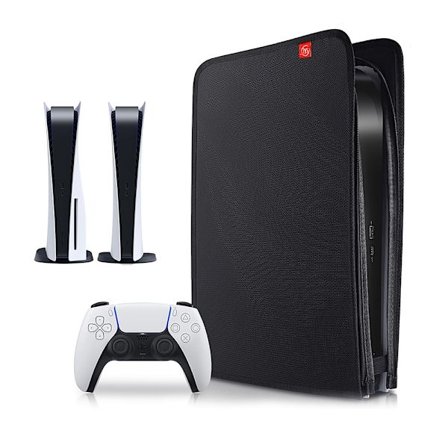 Støvbeskyttelse til PlayStation 5-konsol - Sort