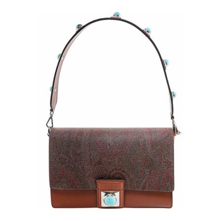 Etro Shoulder Tas , Bruin , Dames , Maat: ONE Size Schoudertassen