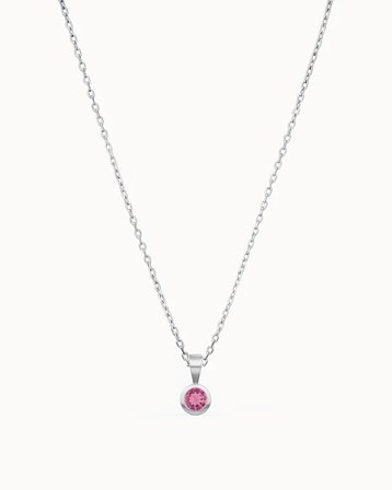 Halsband med månadssten i 18K Vitguld