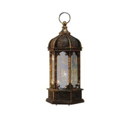 Eid Mubarak LED vindlykt ornament Islam Muslim Party Decora gold