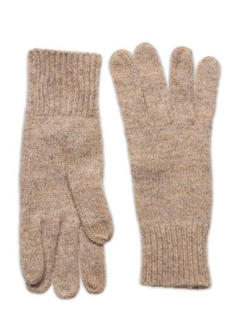 Gloves .-- Beatriz Accessories Gloves Finger Gloves Beige Mango*Betinget Tilbud