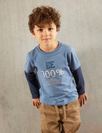 Minymo T-Shirt Ls - Blue - 86