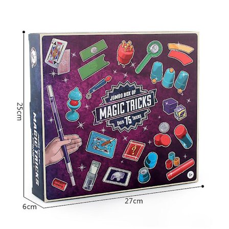 Qian Magic Set Rekvisita Presentkartong Närbild Scen Barnens Magic Till