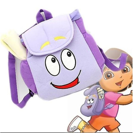 11,8 tuuman Dora-laukku, Dora Explorer -reppu kartalla, lahja tytölle