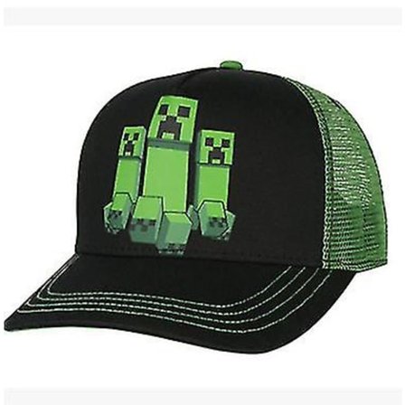 Minecraft Snapback Baseball Caps for Menn og Kvinner - Bomullscaps, Pustende Solhatt