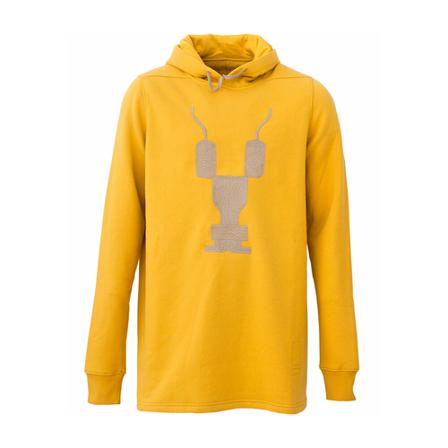 Rick Owens, Sudadera Żółty, Mężczyzna, Rozmiar: M