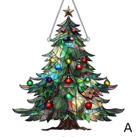 Festlig Fargerik Design Solfanger, Akryl Tre Solfanger, Julevindu (FMY) A Blå 140L