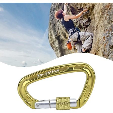 D-type karabinkrok, enkel å feste, holdbar og sikker, aluminium