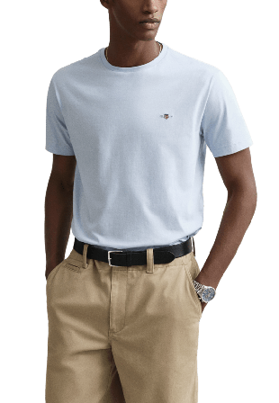 GANT Regular Fit Shield T-Shirt T-shirts Herr Blå L