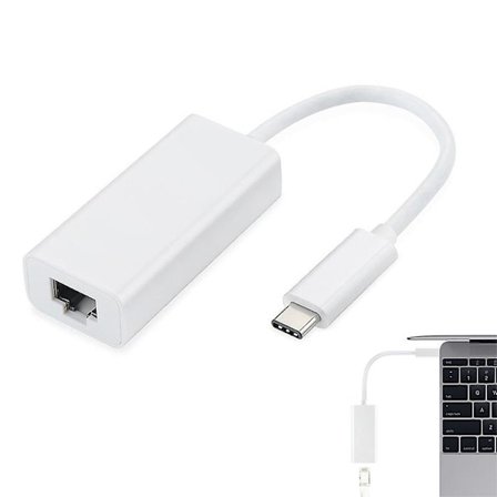 USB-C/TYPE-C till RJ45 Ethernet LAN Internet Kabel Adapter för MACBook & TypeC Enheter