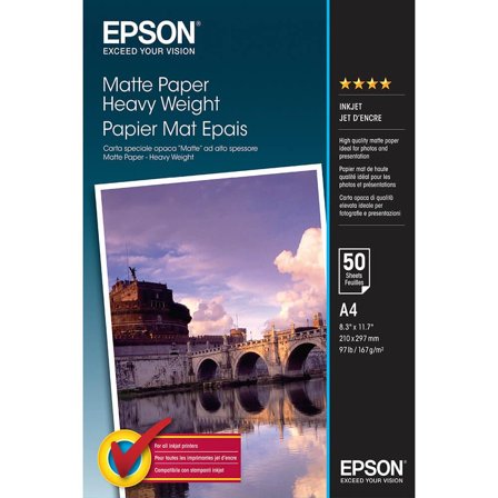 Epson papir - matt - 50 ark - A4 - 167 g/m²