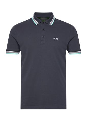 Paddy Polos Short-sleeved Marineblå BOSS*Betinget Tilbud