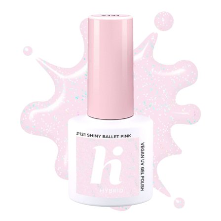 HI HYBRID Smalto semipermanente #131 Shiny Ballet Pink 5ml - Smalto Effetto Gel