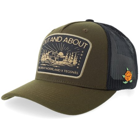 SQRTN - Grün trucker Cap - Out & About Cap Tegsnäs Black Trucker @ Hatstore