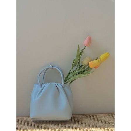 Kvinner veske 2022 Summer Girl Bærbar Uformell koreansk stil Shoulder Messenger Fashion Light Blue