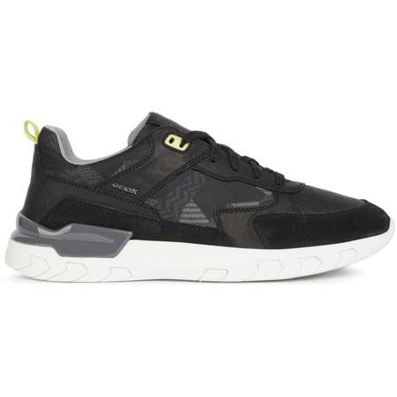 Geox Grecale Sneakers , Zwart , Heren , Maat: 42 EU