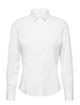 Anne Shirt Langermet Skjorte Hvit Creative Collective