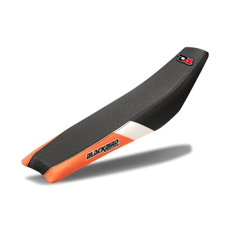 Blackbird Dream 4 Seat Cover Orange-Black-White - KTM 65 SX 2016-2023