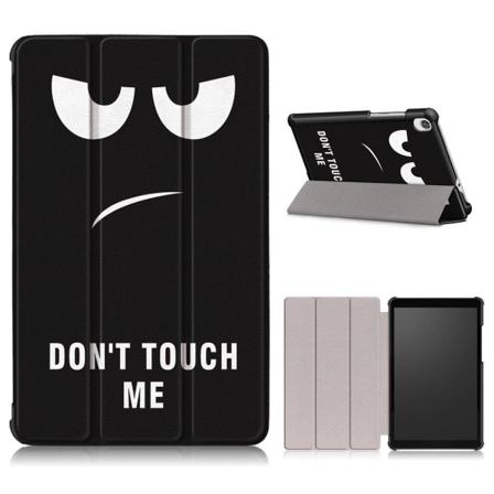 Lenovo Tab M8 viileä kuvio nahkainen läppäkotelo - Älä Koske Minuun Black