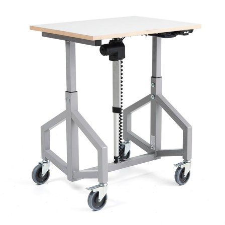 ESD Batteridrivet rullbord, 800x600x24 mm, ESD-skiva & ESD hjul